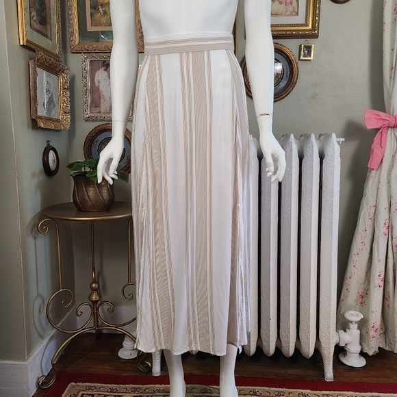 a.n.a Dresses & Skirts - Striped Cream Ana Maxi Skirt